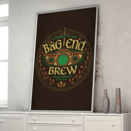 Bag End Brew // The Lord of the Rings (11"W x 17"H)