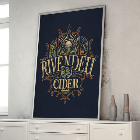 Rivendell Cider // The Lord of the Rings (11"W x 17"H)