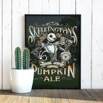 Skellington's Pumpkin Ale // The Nightmare Before Christmas (11"W x 17"H)