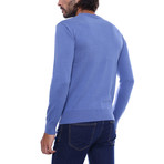 Solid Crewneck Sweater // Blue (L)