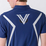 Mesh Back Soulder Vovo Welding Shirt // Blue (L)