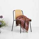 Papa Throw Blanket (Camel/Lilac)