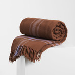 Papa Throw Blanket (Camel/Lilac)