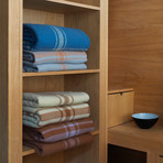 Papa Throw Blanket (Camel/Lilac)