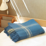 Papa Throw Blanket (Camel/Lilac)