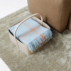 Papa Throw Blanket (Camel/Lilac)