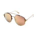 Unisex DIOR-STRONGER-SQ-J5G Sunglasses // Gold + Gold Mirror