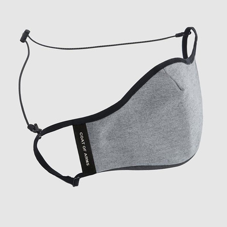 Antimicrobial Knit Face Mask // Heather Gray (Medium)