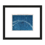 Astronomy Map Northern Constellations (White Frame)