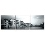 Venice Canals in Black & White (20"H x 60"W x 1"D)