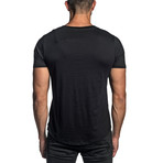 Dino Embroidered T-Shirt // Black (L)