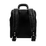 A Brief Story Of Time // Leather Backpack // Black