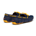 Braided Lace Loafer // Navy + Gold Fusion (US: 8)