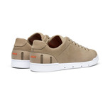 Breeze Leather Tennis Shoe // Timberwolf + White (US: 7)