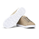 Breeze Leather Tennis Shoe // Timberwolf + White (US: 7)