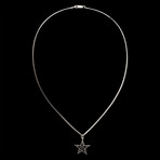 Blackisdiamond Paris Collection // Silver Star + .90 Carat 16 Black Diamonds // Signed