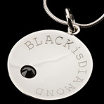 Blackisdiamond Paris Collection // Silver Moon Pendant + .35 Black Diamond
