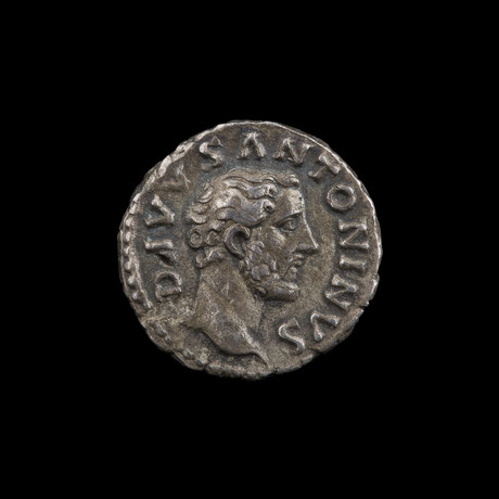 Original Roman Empire Silver Denarius // Emperor Antoninus Pius // Ca. 138-161 AD