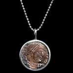 Authentic Roman Coin Necklace Set // Emperor Constantine (306-337 AD) // V1