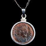 Authentic Roman Coin Necklace Set // Emperor Valens (364-378 AD) // 20" Chain // V2