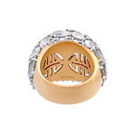 Mimi Milano 18k Rose Gold Diamond + Milky Quartz Ring // Ring Size: 6.75 // Store Display