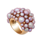 Mimi Milano 18k Rose Gold Violet Cultured Freshwater Pearl Ring // Ring Size: 6 // Store Display