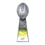 Desmond Howard // Signed Football World Champion Replica Silver Trophy