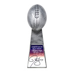 Lawrence Taylor // Signed Football World Champion Replica Silver Trophy