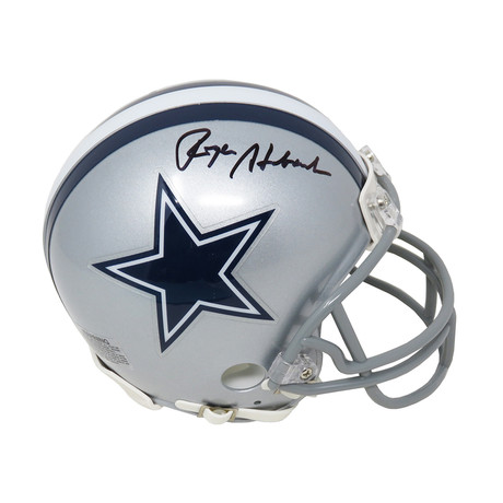 Roger Staubach // Signed Dallas Cowboys Riddell Mini Helmet