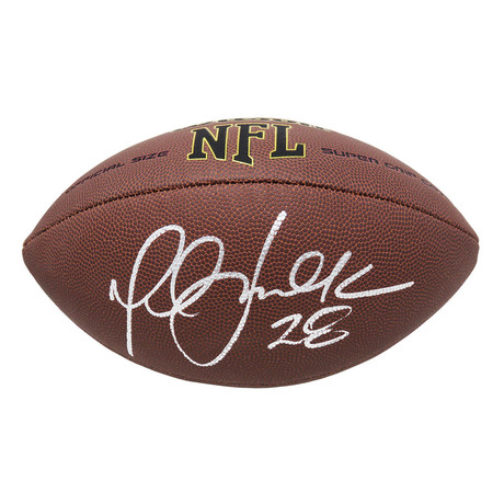 Marshall Faulk // Signed Wilson Super Grip Full Size NFL Football