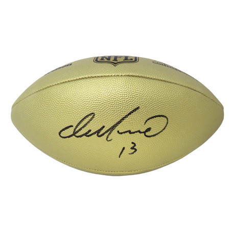 Dan Marino // Signed Wilson Duke Gold Metallic NFL Full Size Replica Football