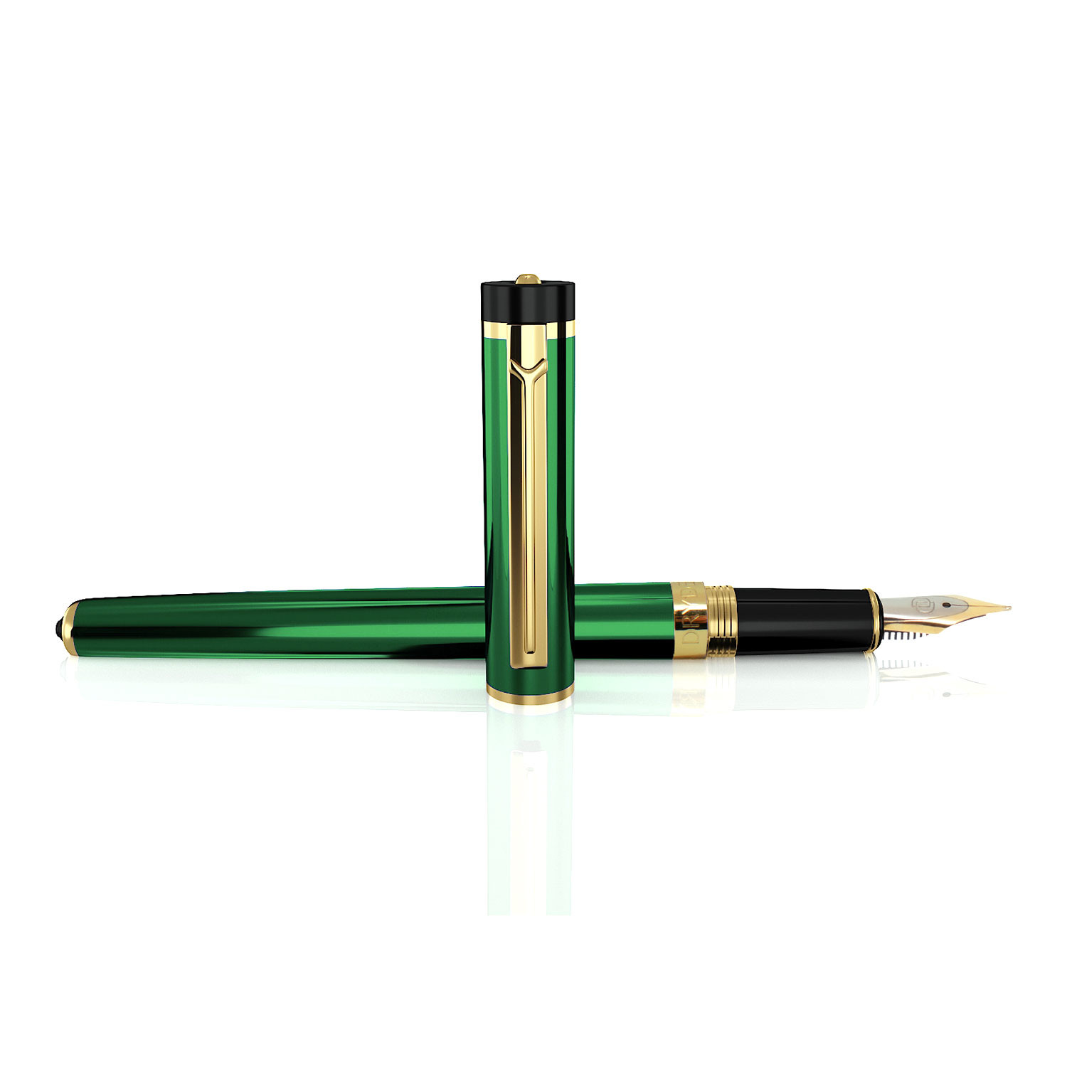 EMERALD GREEN Dryden Luxury Fountain Pen Modern Classic Limited Edition| 