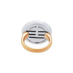 Mimi Milano 18k Two-Tone Gold Diamond Rock Crystal Ring // Ring Size 6.5 // Store Display