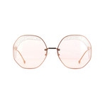 Women's Sunglasses // Gold + Pink