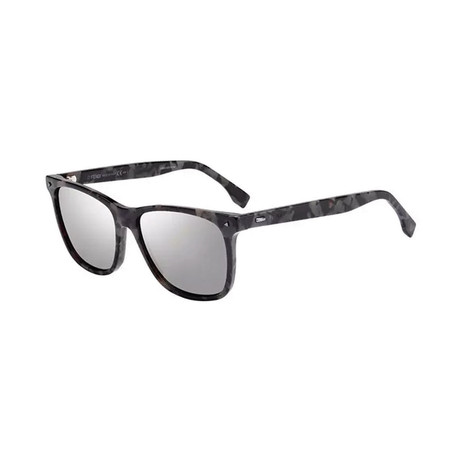 Men's Square Sunglasses // Gray Tortoise + Gray Flash