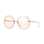 Women's Sunglasses // Gold + Pink