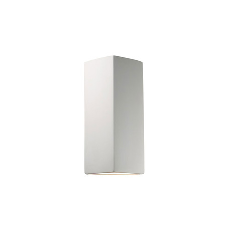 Ambiance // ADA Peaked Rectangle Incandescant Wall Sconce // Bisque