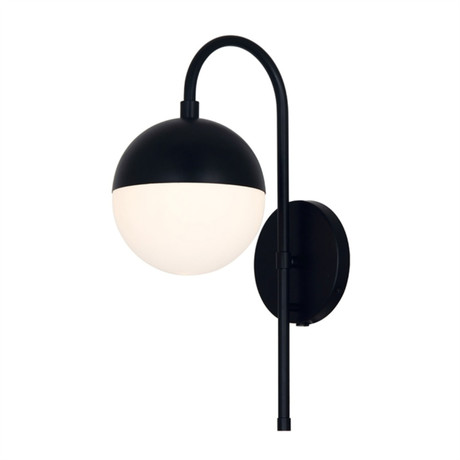 Fusion // Ion 1-Light Wall Sconce (Matte Black)