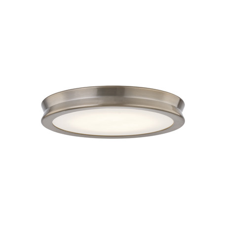 Fusion // Bevel 12" LED Flush-Mount (Brushed Brass)