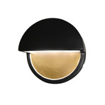 Ambiance Outdoor LED Dome Wall Sconce // Carbon Matte Black + Champagne Gold