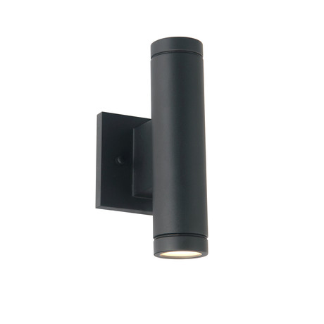 Portico // Small 1-Light LED Outdoor Wall Sconce // Matte Black Finish