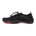 Men's Barefoot Mesh Water Shoes // Black + Red (US: 7)