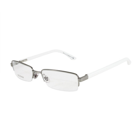 Gucci // Women's GG1897 Optical Frames // Ruthenium + White