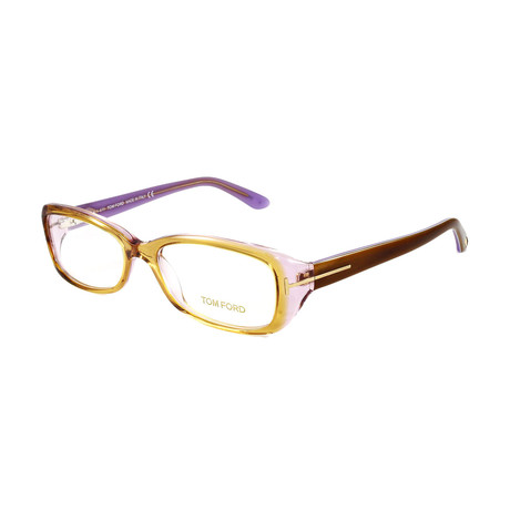 Tom Ford // Women's FT5213V Optical Frames // Dark Brown + Crystal