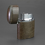 Triple Jet Table Lighter (Olive Antique Saddle)