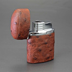 Triple Jet Table Lighter (Olive Antique Saddle)