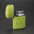 Triple Jet Table Lighter (Olive Antique Saddle)