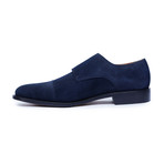 Goodyear Welted Captoe Double Monk Strap // Navy (US: 12)