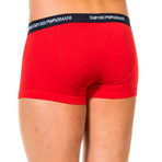 Pack of 3 Retro Boxers // Black + Red + White (2XL)