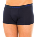 Pack of 2 Retro Boxers // Navy + Royal Blue (XL)